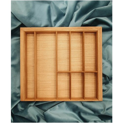 Деревянный лоток WOOD COMFORT ECO 60 - 1 для столовых приборов, органайзер для кухонных принадлежностей в ящик Blum TANDEMBOX, для кухни, в шкаф 60 см