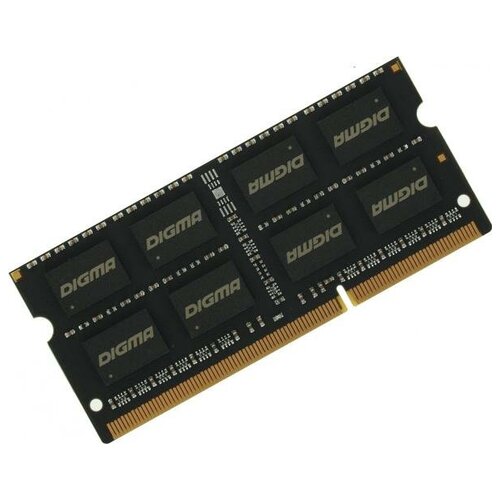 Оперативная память для ноутбука 8Gb 1x8Gb PC3-12800 1600MHz DDR3L SO-DIMM Unbuffered CL11 Digma DGMAS31600008D 148200₽