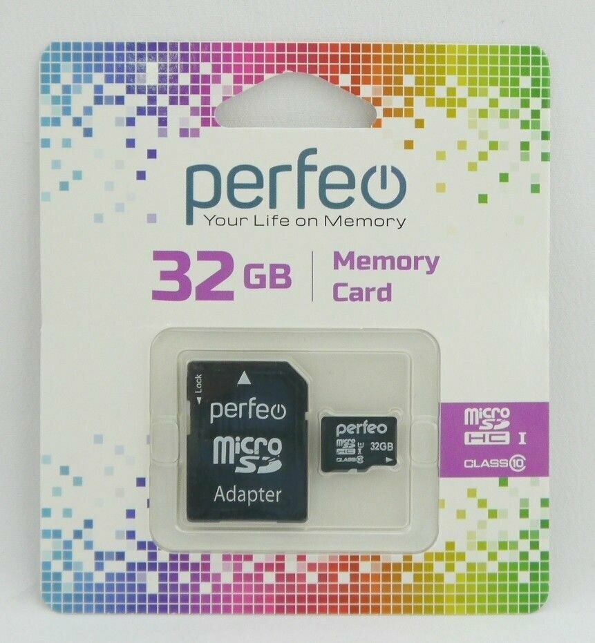 Карта памяти Perfeo microSD 32GB High-Capacity (Class 10) (PF32GMCSH10A) - фото №2