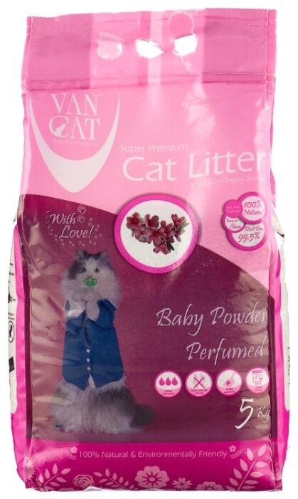 van cat baby powder