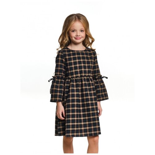 фото Школьное платье mini maxi, размер 128, зеленый