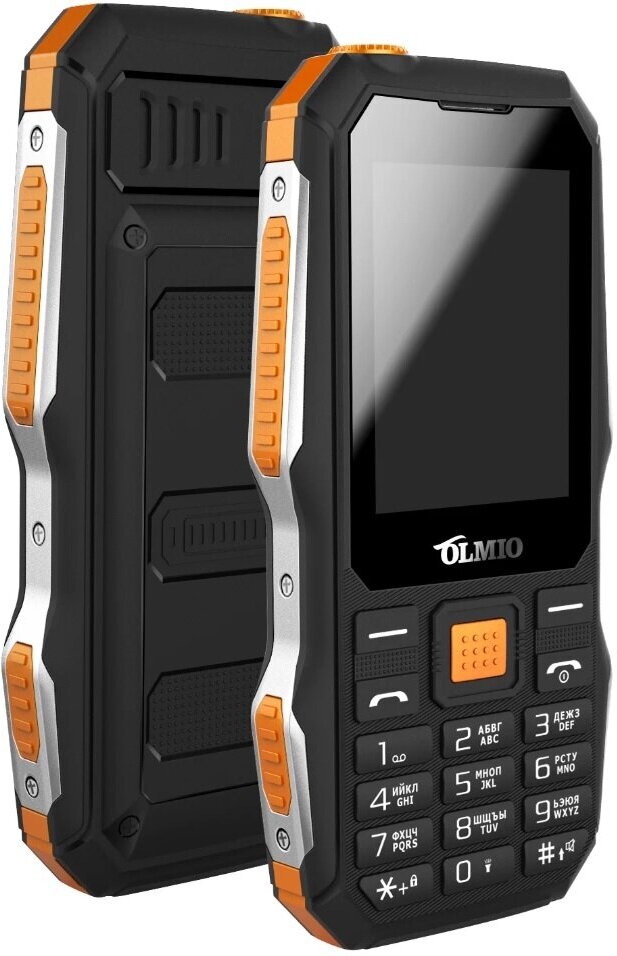 Мобильный телефон Olmio X04 черный-оранжевый