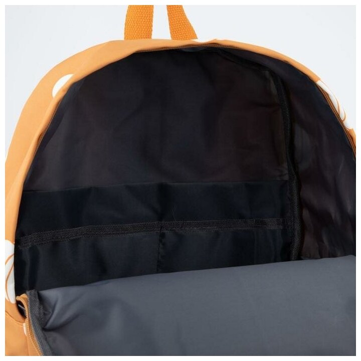 Рюкзак, отдел на молнии, наружный карман, цвет оранжевый, «Тыквы» - фотография № 4