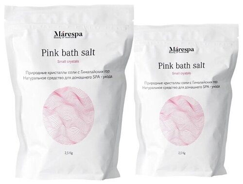 Marespa Розовая гималайская соль для ванн мелкие кристаллы, 5 кг