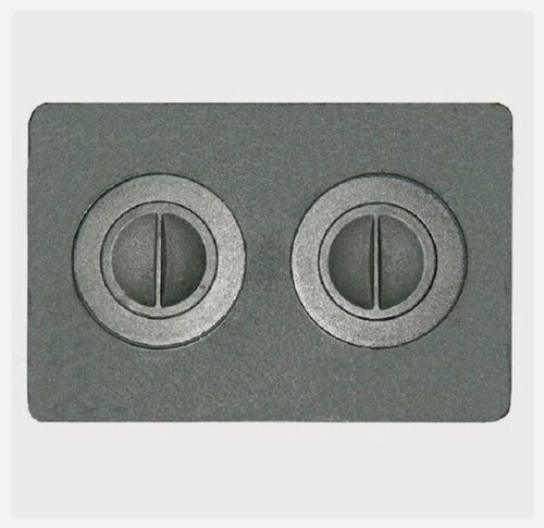 Изображение товара Плита печная в комплекте с 4-мя конфорками чугун литье П2-7 510х340 мм, 11,8 кг