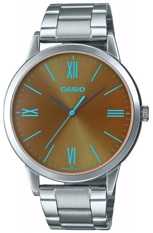 Наручные часы CASIO Collection MTP-E600D-1B, серебряный