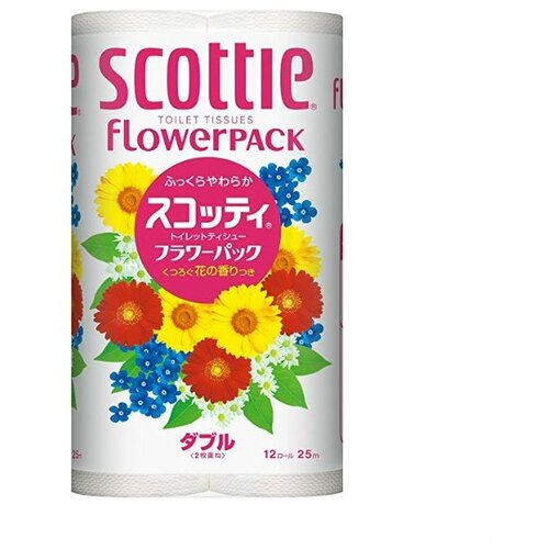 NP Туалетная бумага Crecia Scottie FlowerPACK двухслойная 25м 12шт