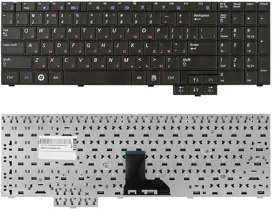 Клавиатура для ноутбука SAMSUNG R528 черная