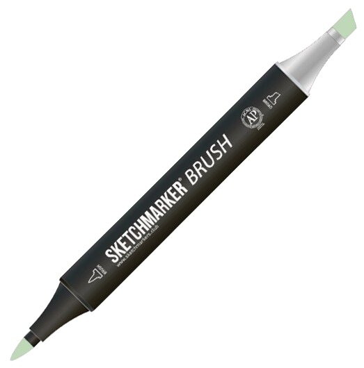 Маркер Sketchmarker Brush двухсторонний на спирт.основе цв.G83 Зеленая черепаха