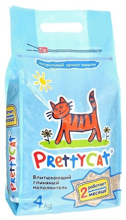 PrettyCat Aroma Fruit наполнитель минеральный впитывающий 20 кг. 40 л.