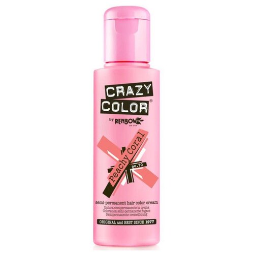 Краситель прямого действия Crazy Color Semi-Permanent Hair Color Cream Peachy Coral 70, 100 мл