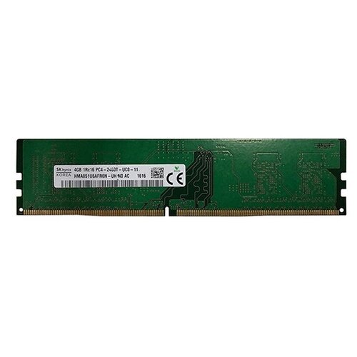 Оперативная память Hynix 4 ГБ DDR4 2400 МГц DIMM CL17 OEM HMA851U6AFR6N-UH бу 106400₽