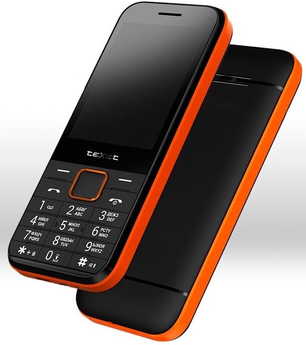 Телефон мобильный (TEXET TM-302 чёрный-красный (126983))
