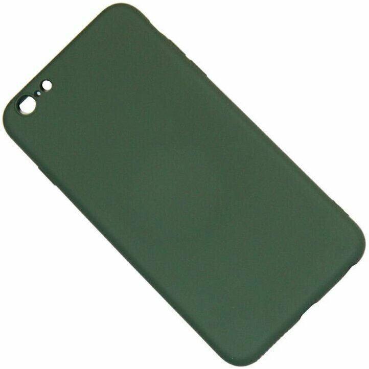 Чехол для iPhone 6 Plus, iPhone 6s Plus силиконовый Soft Touch 2 <темно-зеленый> (премиум)