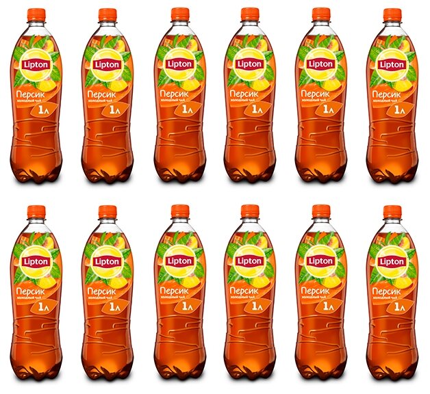 Lipton Ice Tea Персик холодный чай, 12 штук по 1 л - фотография № 4