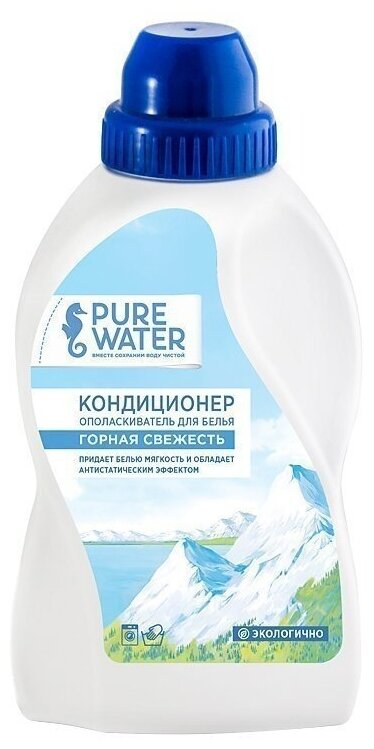 Кондиционер для белья Горная Свежесть Pure Water, 480 мл, MiKo