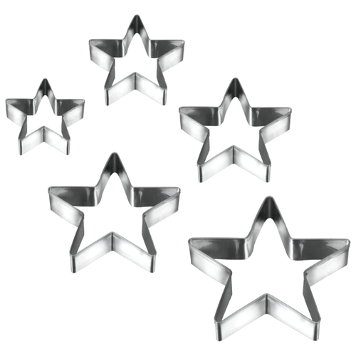 фото Набор форм для печенья metaltex звезда 5шт