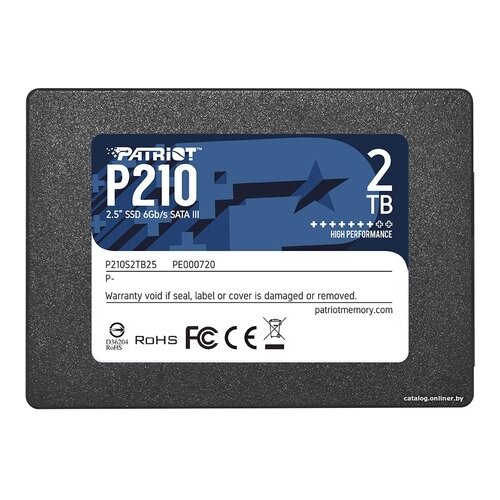 Твердотельный накопитель Patriot Memory P210 2 ТБ SATA P210S2TB25 jc nand non removal programmer nand data read write edit module for iphone 6s 6sp 7g 7p 8g 8p x xr xs xsmax