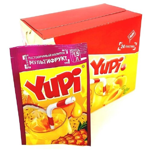 Растворимый напиток "YUPI" мультифрукт, 15 грамм, 24 штуки
