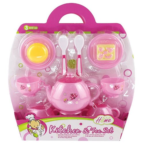 фото Набор продуктов с посудой s+s toys 200254311 розовый