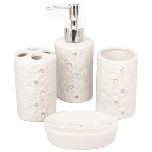 фото Набор для ванной доляна нежность 870319, бежевый