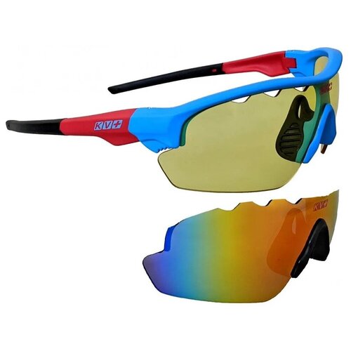 Очки лыжные KV+ Ticino Glasses (2 линзы) blue\red, SG14.12