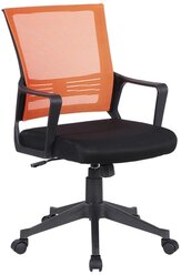 Кресло офисное Brabix " Balance MG-320", с подлокотниками, комбинированное черное/оранжевоe