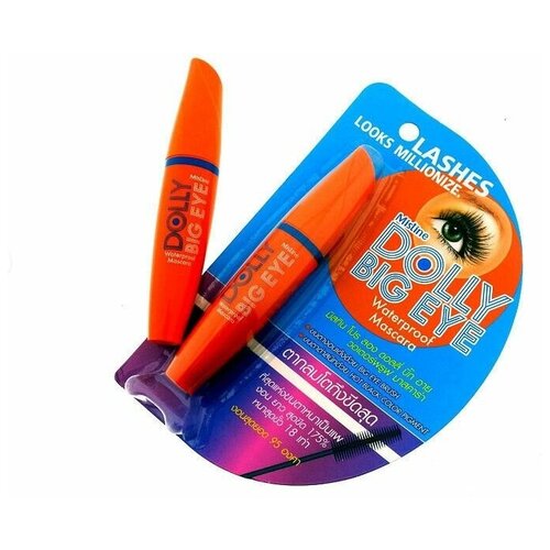 Mistine Водостойкая объемная тушь для ресниц Mistine Dolly Big Eye Waterproof Mascara 6g