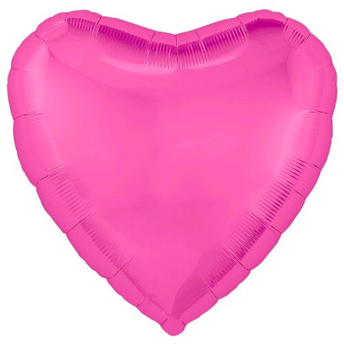 фото Шарик сердце большое цвет розовый - 75 см. сима-ленд