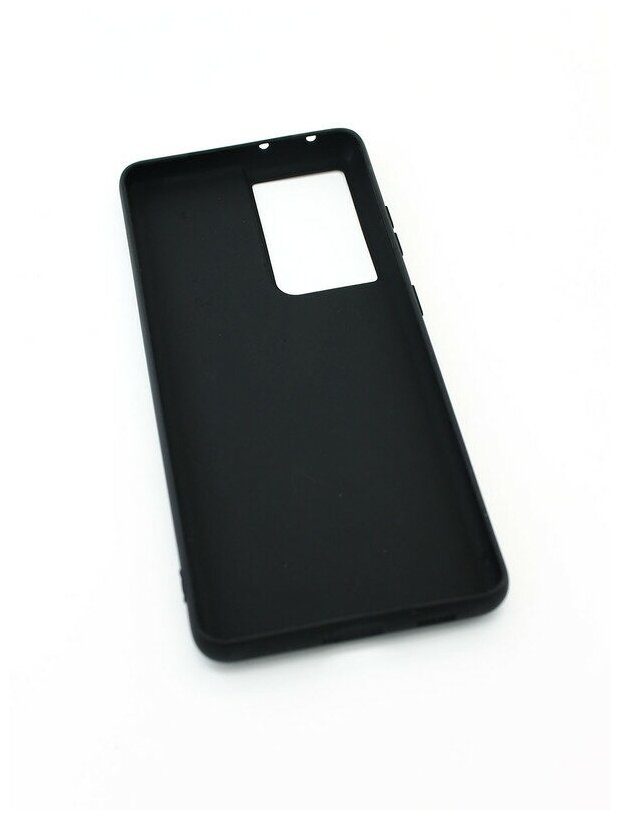 Чехол матовый для Samsung Galaxy S21 ultra, черный — фото 1