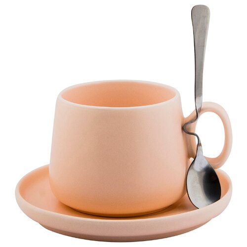 Кружка эврика подарки с ложкой Нежность №1 роз Эврика