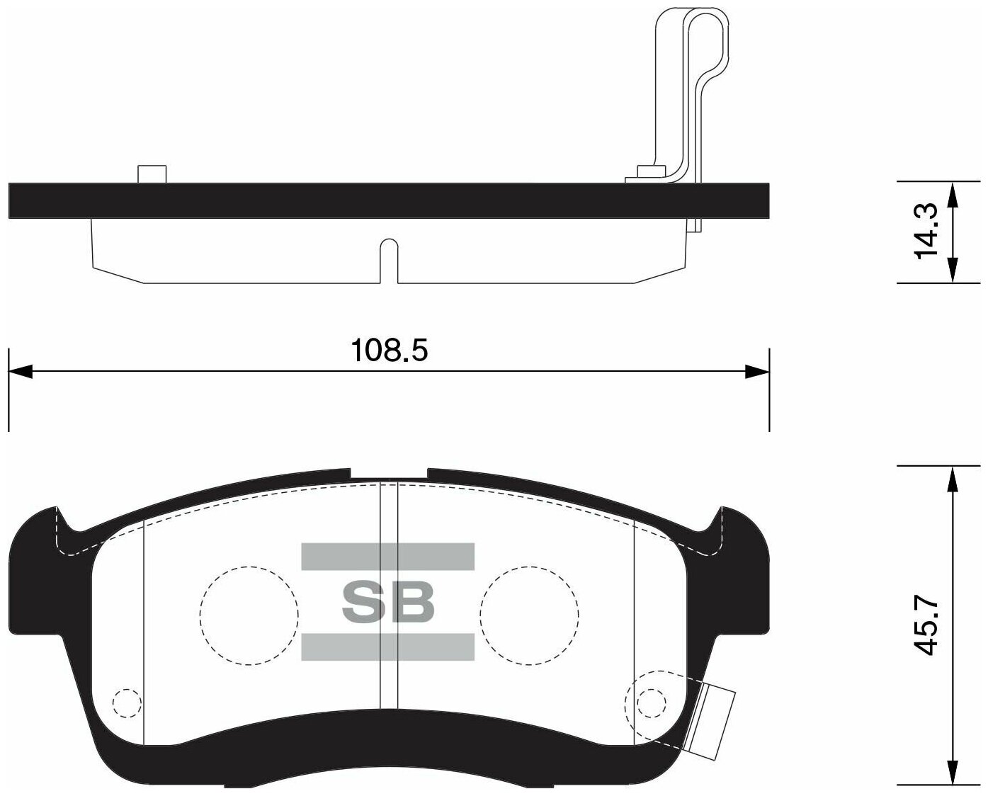 Колодки дисковые Sangsin SP1550