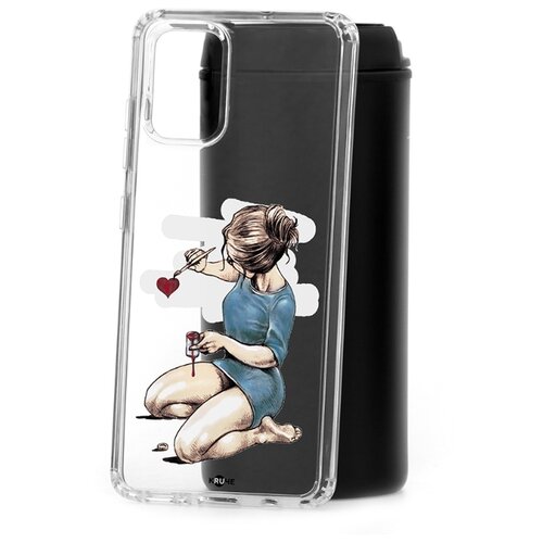 фото Чехол на samsung galaxy a51 kruche print рисуя любовь