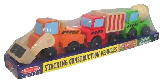 melissa and doug stacking construction vehicles