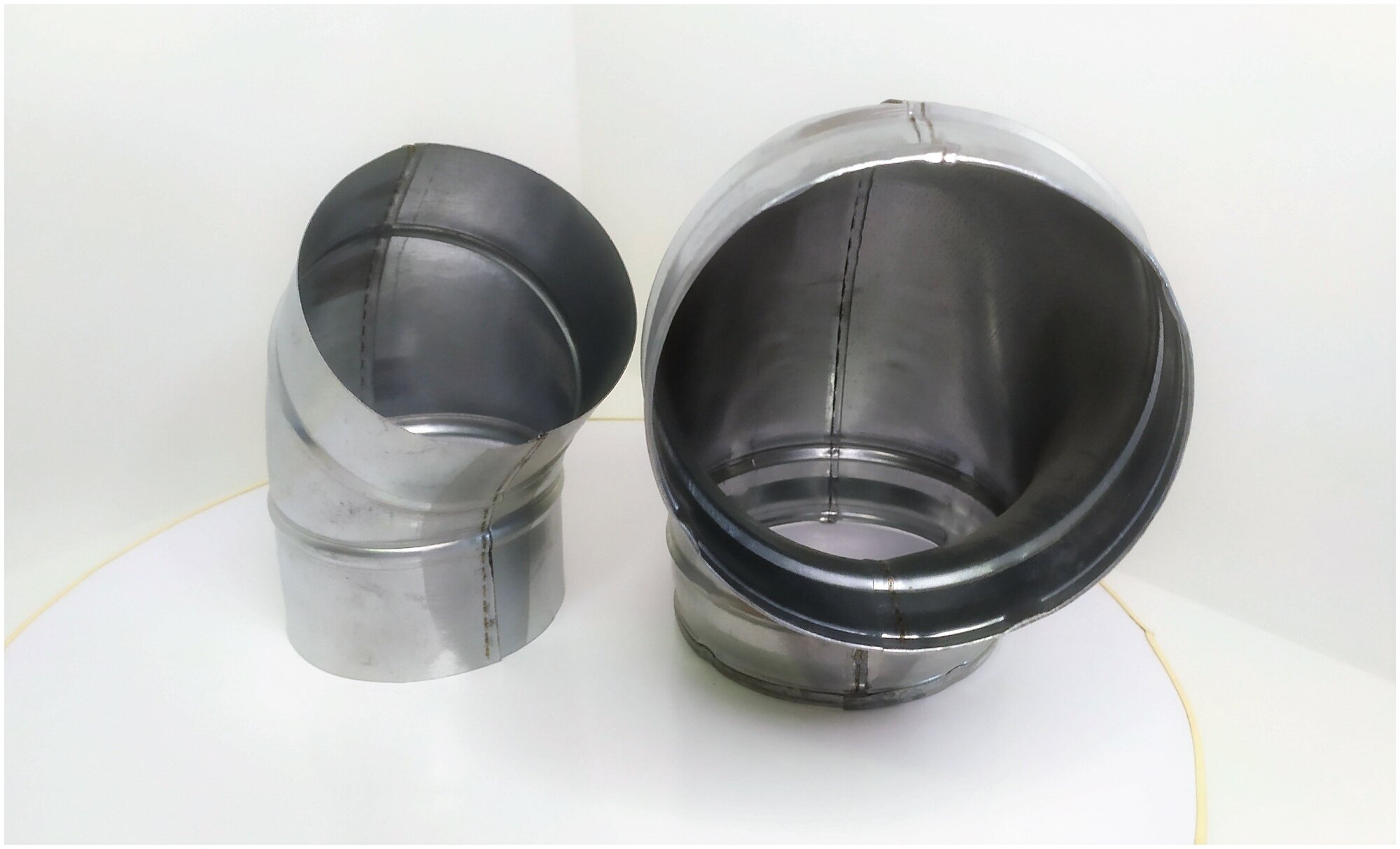 Отвод 90 D 125 из оцинкованной стали для круглых воздуховодов Вент-Лидер - фотография № 4