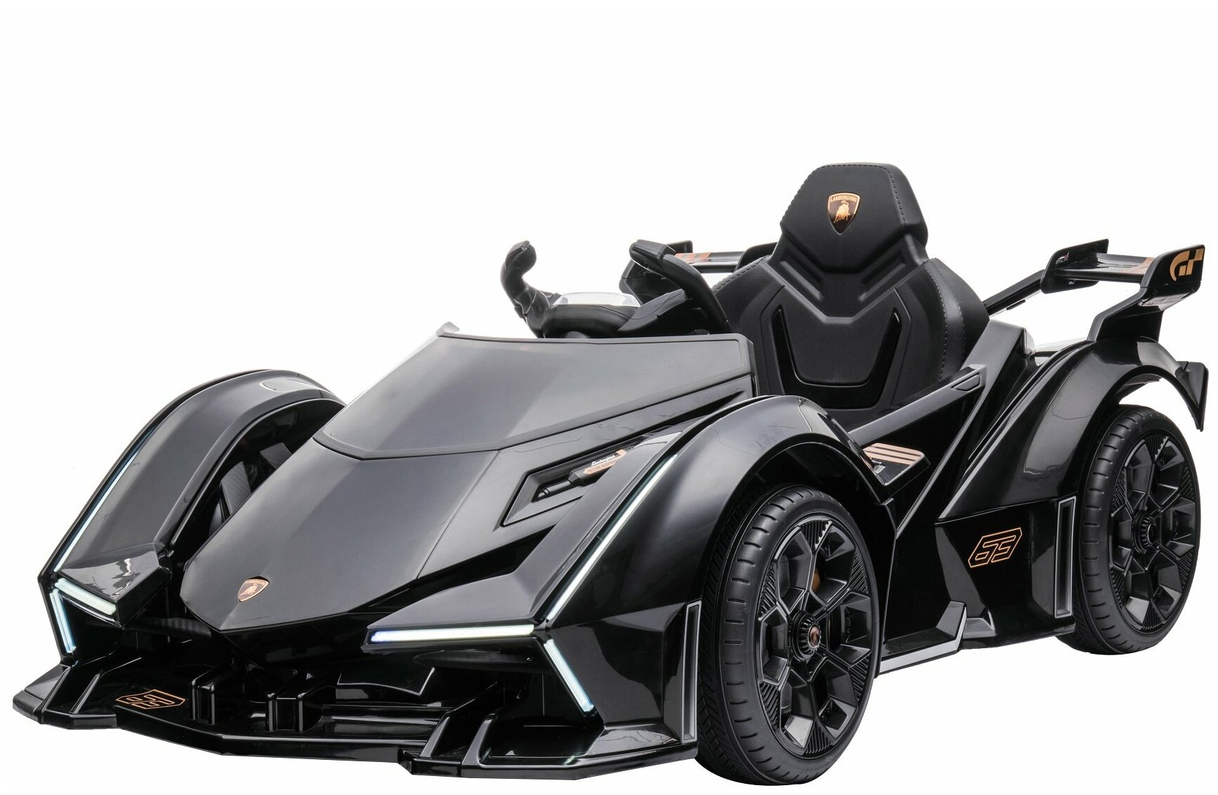 Harley Bella Детский электромобиль Lamborghini V12 Vision Gran Turismo 4WD 12V - HL528-LUX-BLACK