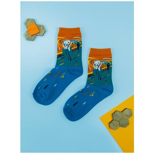 фото Носки с картиной эдварда мунка - крик 2beman