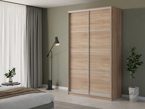 Изображение товара Шкаф купе Матэрна для одежды Сонома глухой 130 х 58 х 240 см