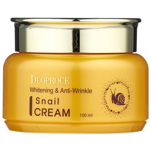 фото Deoproce Whitening And Anti-Wrinkle Snail Cream Крем для лица с экстрактом улитки, 100 мл