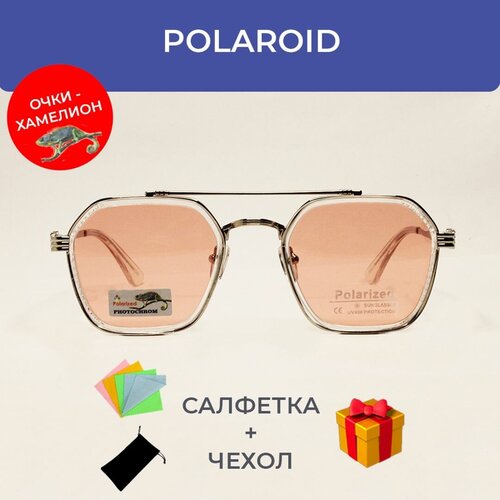 фото Солнцезащитные очки хамелионы / поляризация / мужские очки с чехлом в комплекте / женские очки polar eagle