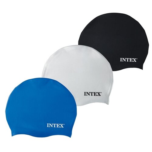 фото Шапочка для плавания intex action sport силиконовая 55991 silicone swim cap (от 8 лет)