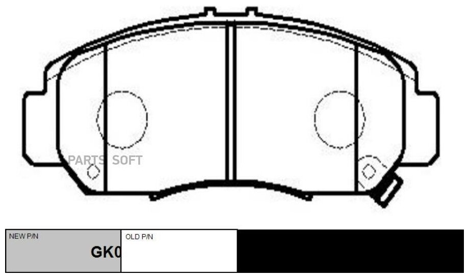 Колодки тормозные передние (Старый CKHO12 ) Honda Accord 99-06; CTR GK0329