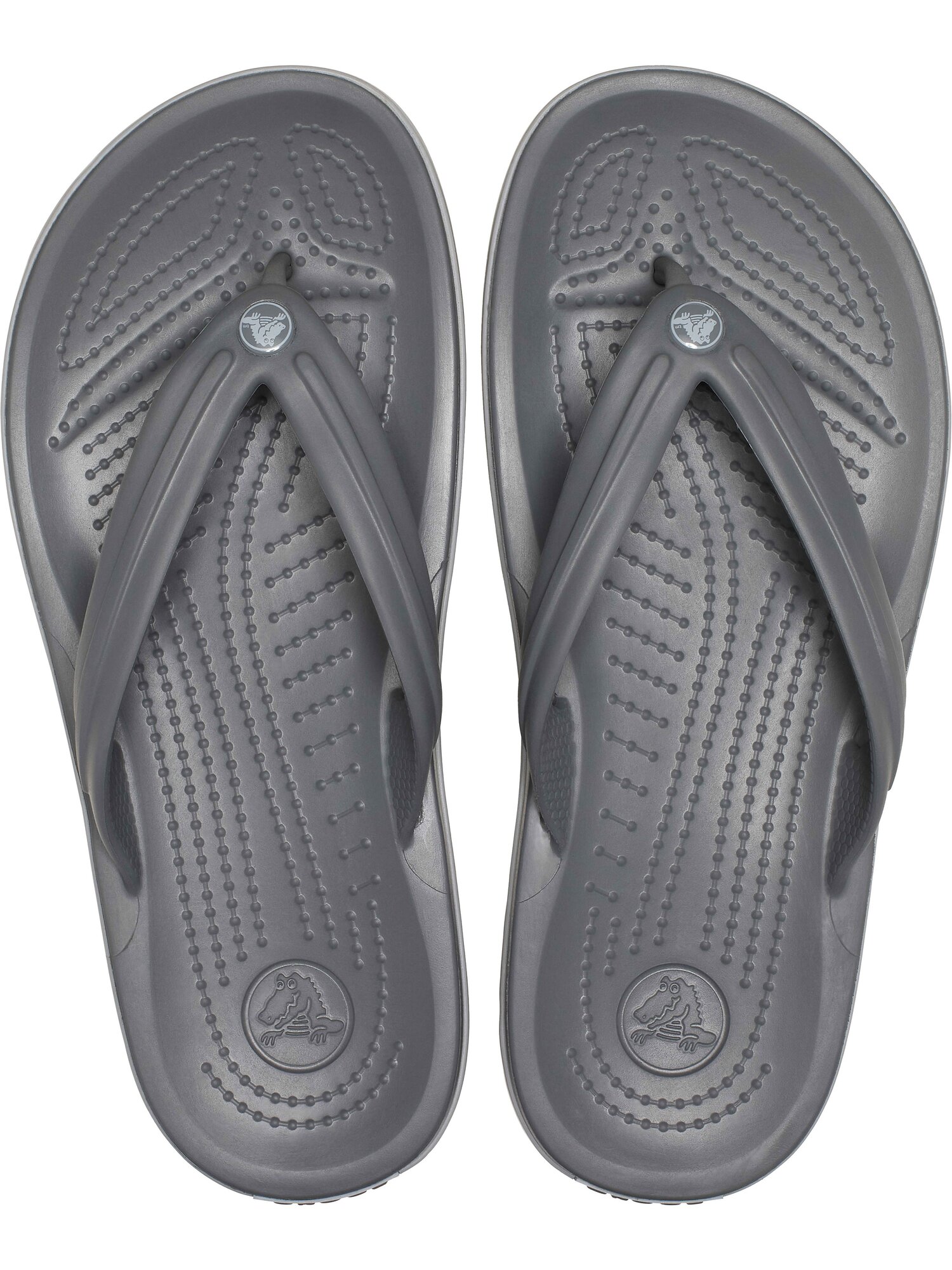 Сланцы Crocs Crocband Flip, размер M5/W7 US, серый — фото 1