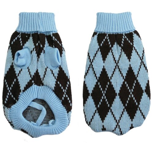 Свитер Уют синий ромб 40 см, размер XL уют свитер для собак синий ромб 25 см размер s 0 058кг