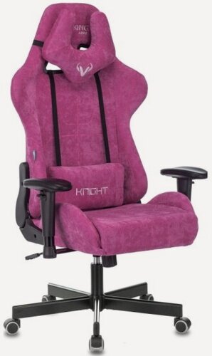 Изображение товара Кресло геймерское Zombie VIKING KNIGHT LT15 FABRIC малиновый крестовина металл