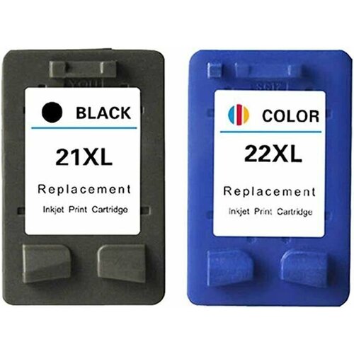 Комплект совместимых картриджей HP 21XL Black + HP 22XL Color 1bk yougnink ink cartridge remanufactured replacement for hp21 22 hp 21xl 22 xl for deskjet envy d1420 d1430 d1445 d1455 printer