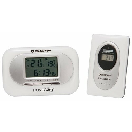 Метеостанция Celestron 47020 HomeCast Lite Weather Station, белый метеостанция с часами электронная синоптик weather station