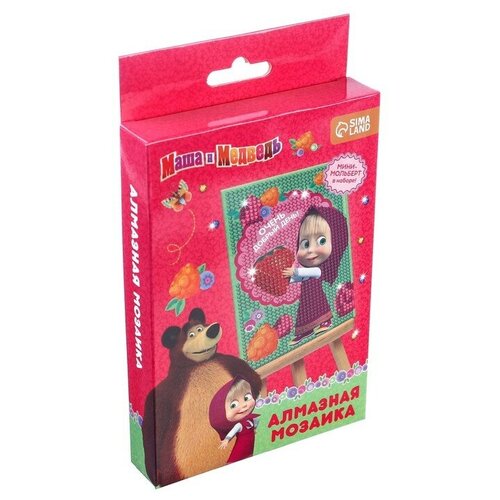 Мозаика алмазная 16х105 см Маша и Медведь 656₽