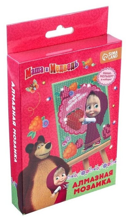 фото 3045434 Алмазная мозаика для детей 'Добрый день' Маша и Медведь