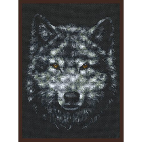 Набор для вышивания Палитра Взгляд волка, 21х27 см (палитра.02.001)